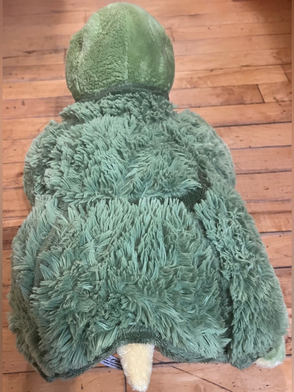 Pillow Pets Turtle Green Plush Foldable Animal Toy From 2010 Retired 18” - Picture 13 of 14